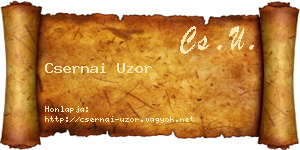 Csernai Uzor névjegykártya